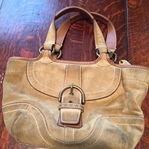 Coach Suede Handbag